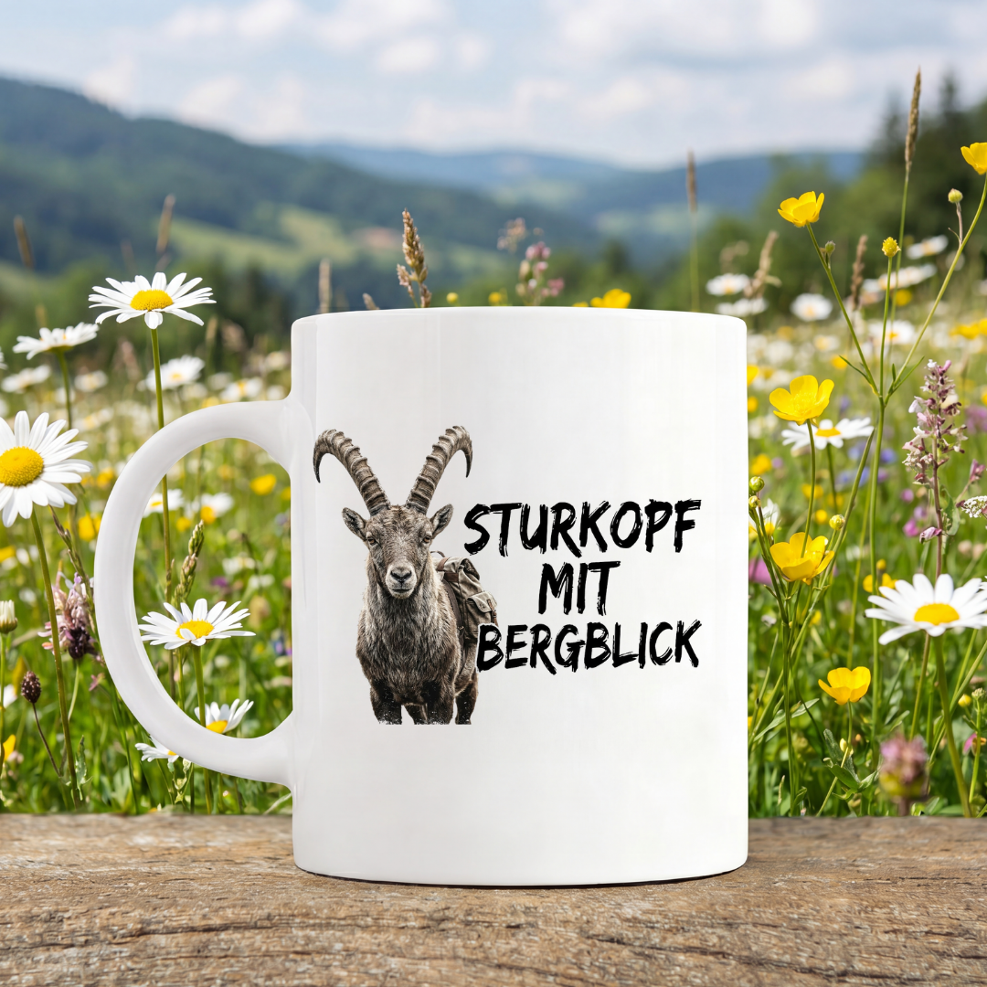 Sturkopf Mit Bergblick Tasse