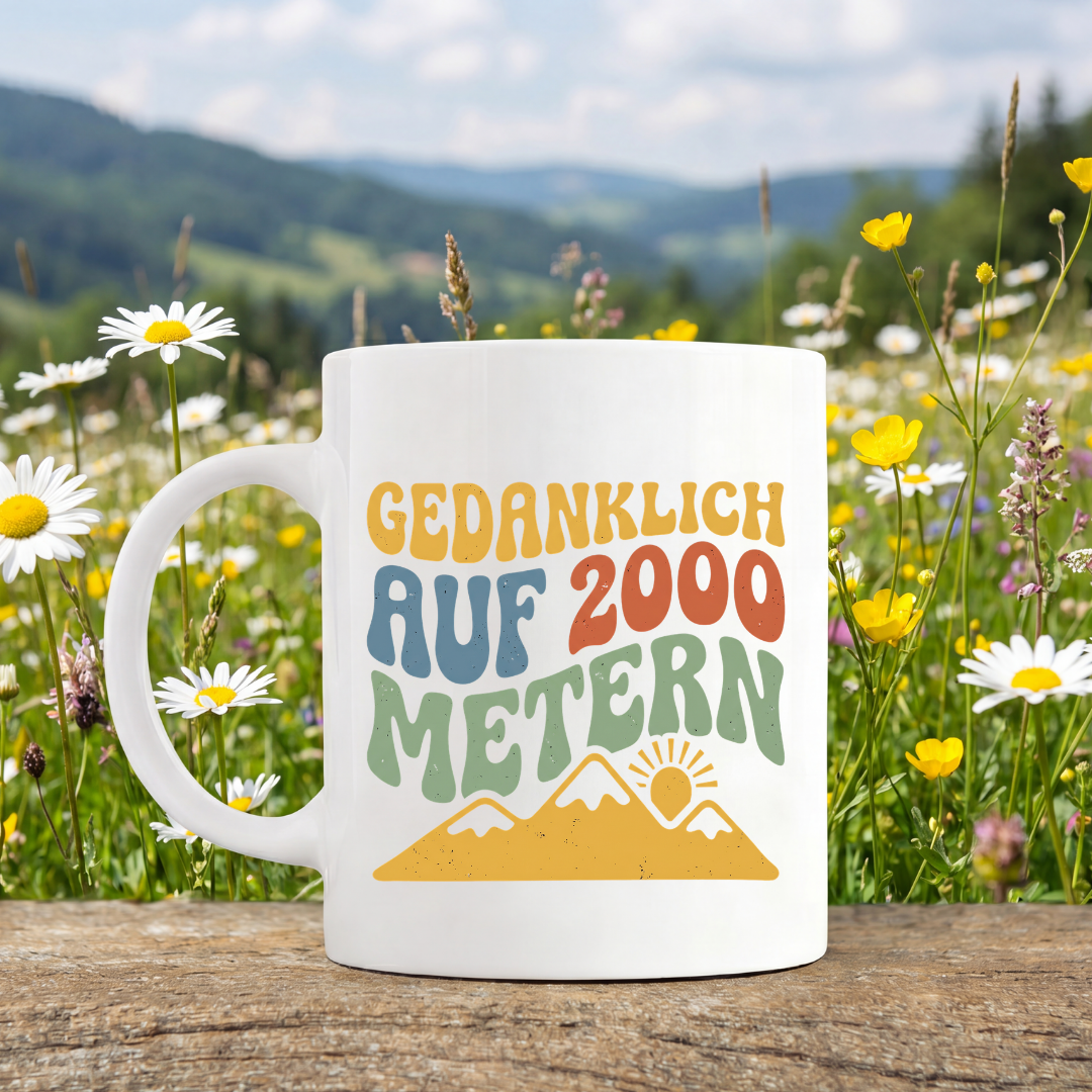 Gedanklich Auf 2000 Metern Tasse