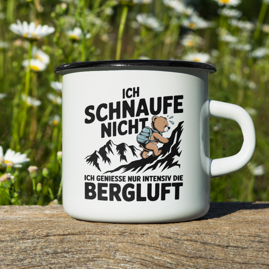 Bergluft Emaille Tasse