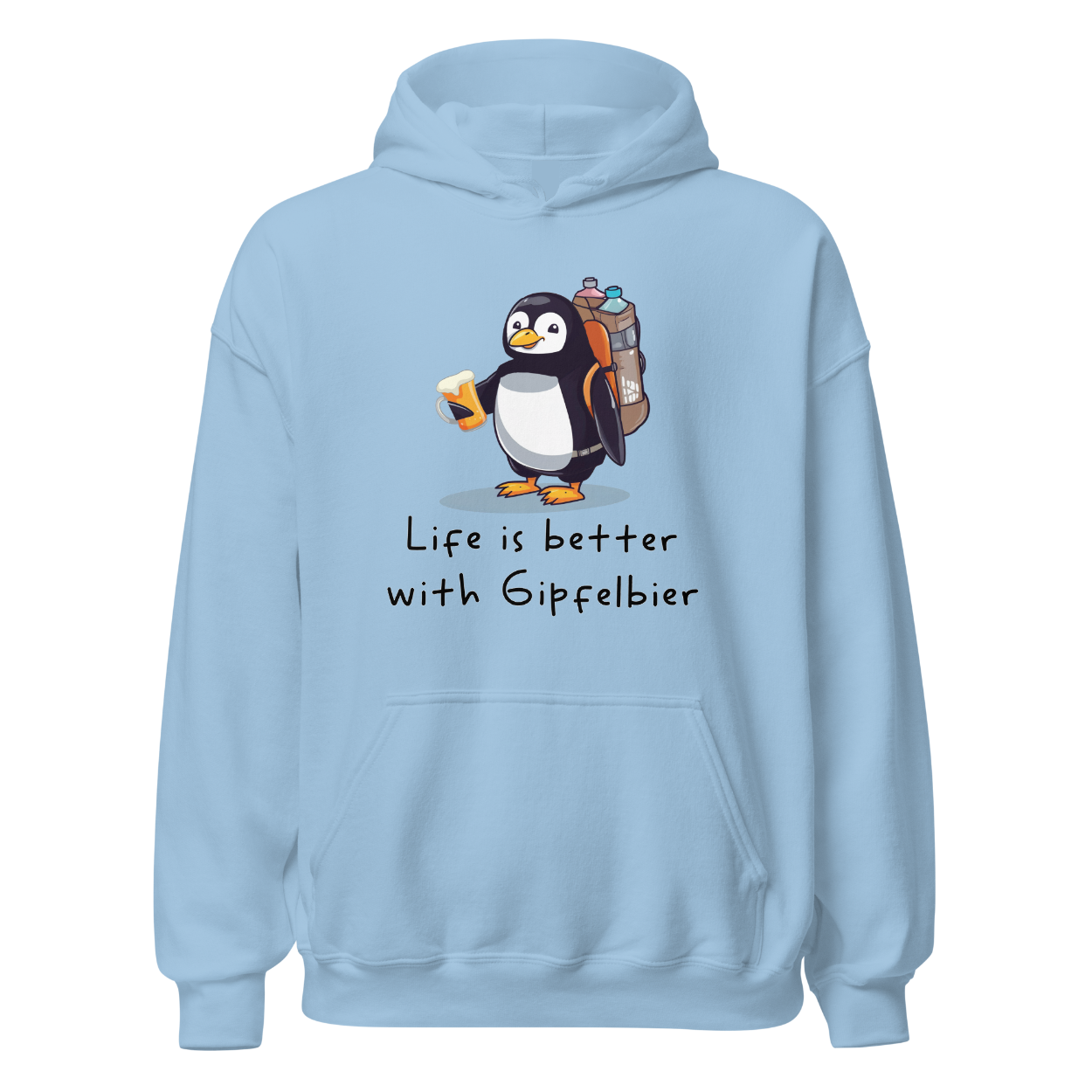 Life Is Gipfelbier Hoodie Unisex
