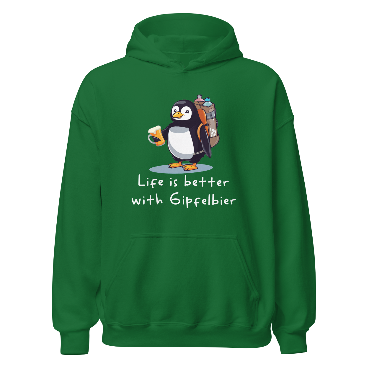 Life Is Gipfelbier Hoodie Unisex
