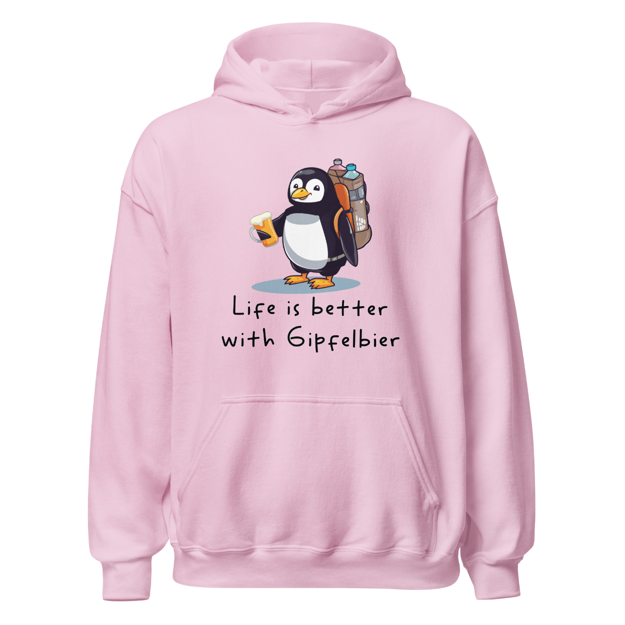Life Is Gipfelbier Hoodie Unisex