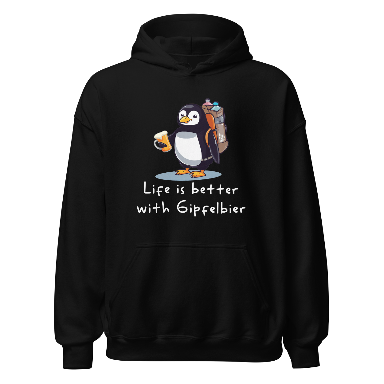 Life Is Gipfelbier Hoodie Unisex
