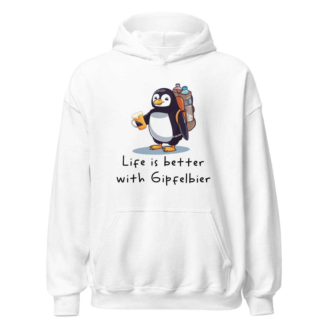 Life Is Gipfelbier Hoodie Unisex