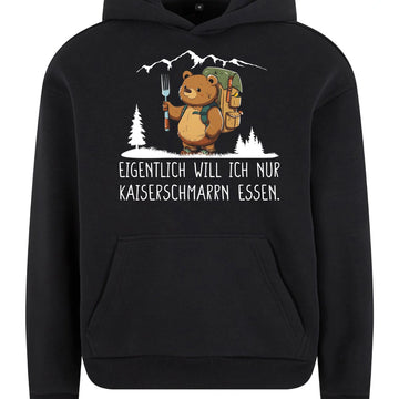 Kaiser Bär Hoodie in Black – Vorderansicht mit dem Motiv Kaiserbär.