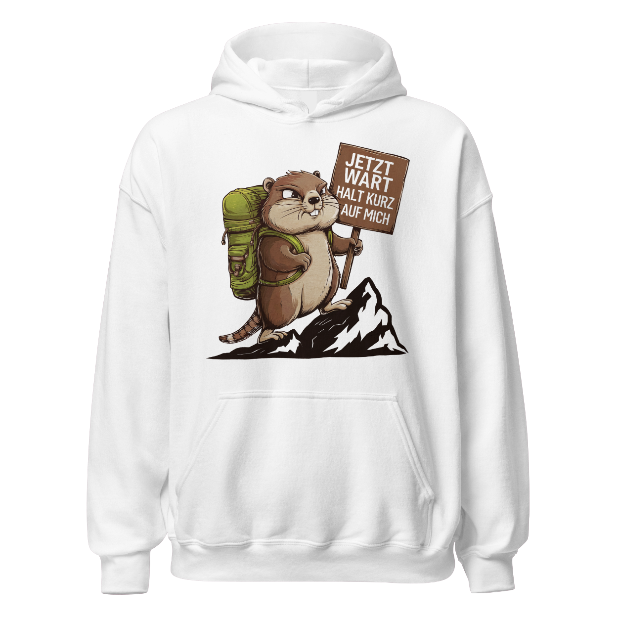 Warte kurz Hoodie Unisex