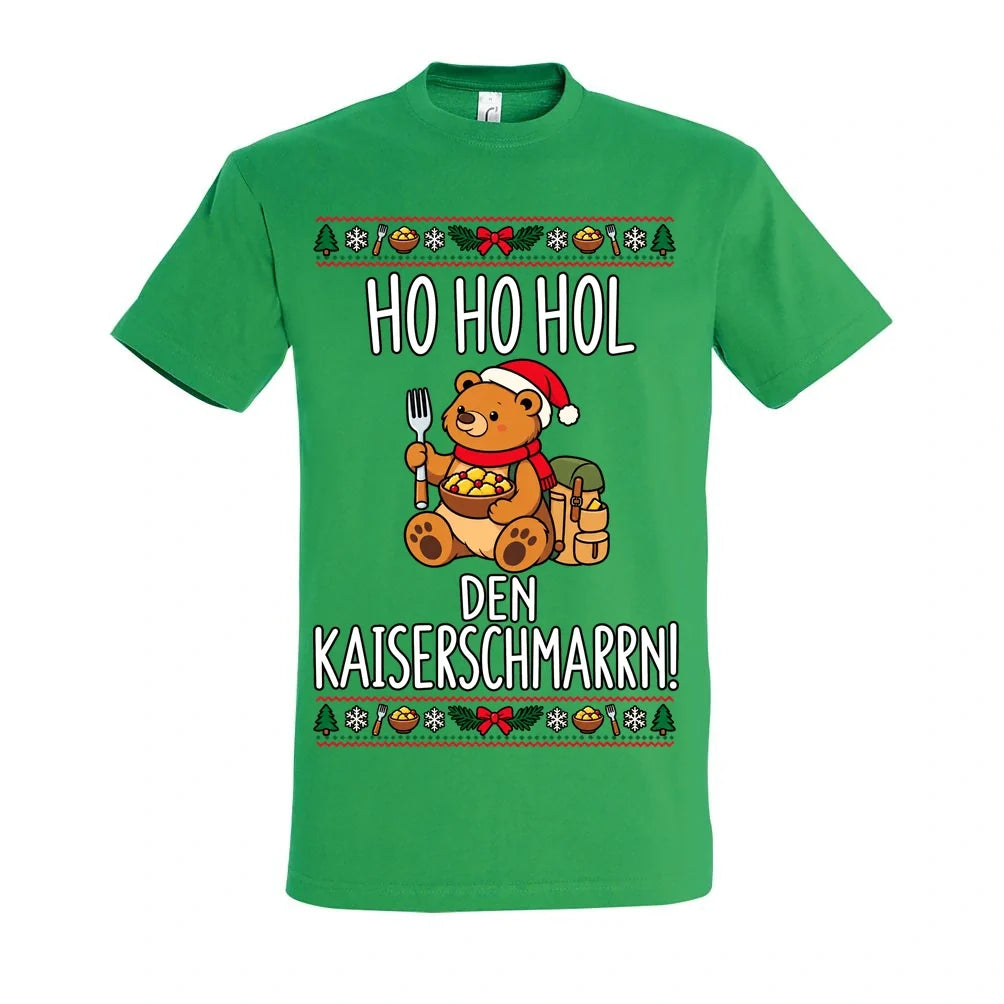 Kaiserbär Christmas – T-Shirts Unisex – Kaiserbär Ho Ho Hol in Grün