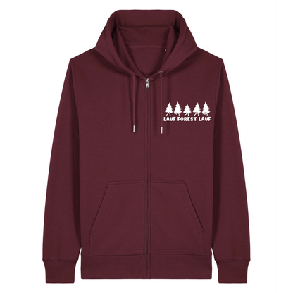 Lauf Forest Zipper Hoodie Burgunder Front