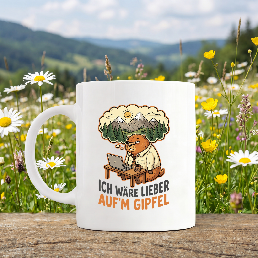 Ich Wäre Lieber Auf'm Gipfel Tasse