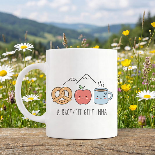 A Brotzeit Geht Imma Tasse