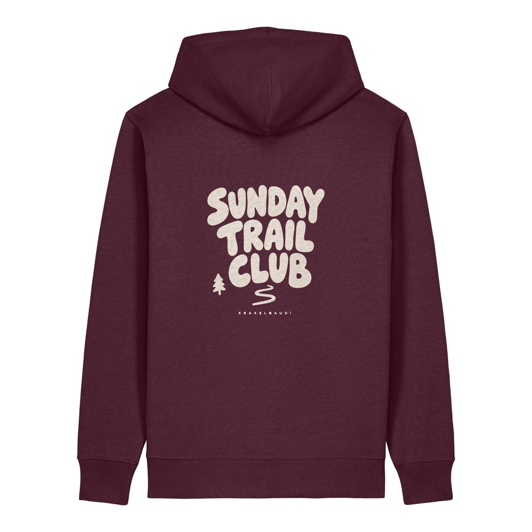 Sunday Trail Club Hoodie Burgunder, Rückendruck
