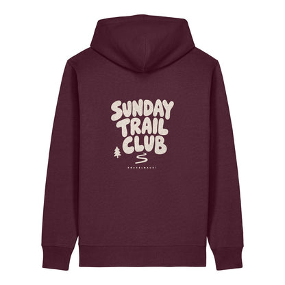 Sunday Trail Club Hoodie Burgunder, Rückendruck