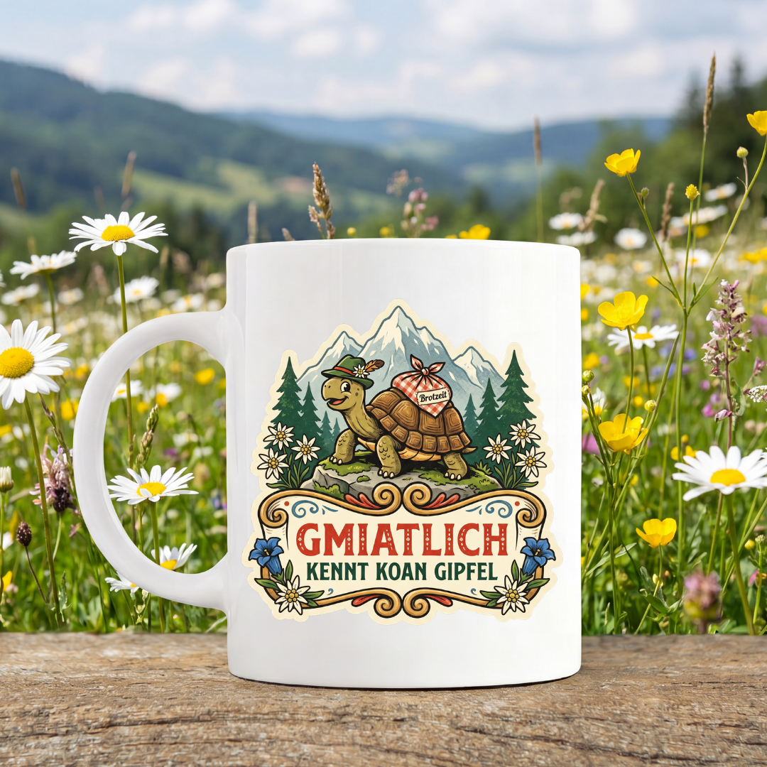 Gmiatlich Kennt Koan Gipfel Tasse