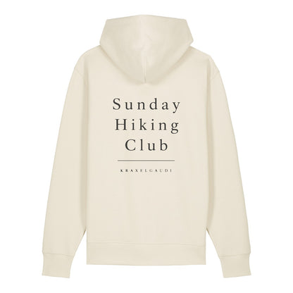 Sunday Hiking Club Hoodie Beige, Rückendruck