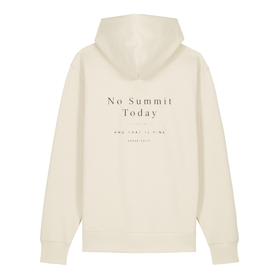 No Summit Today Hoodie Beige, Rückendruck