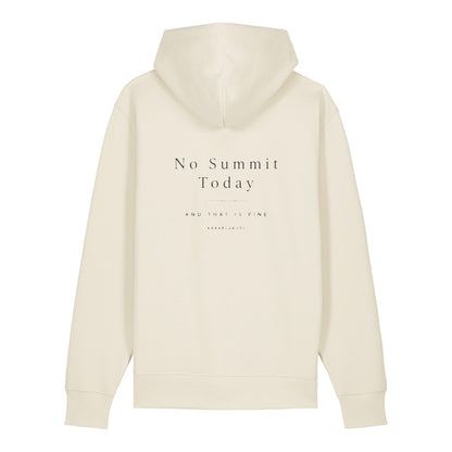 No Summit Today Hoodie Beige, Rückendruck