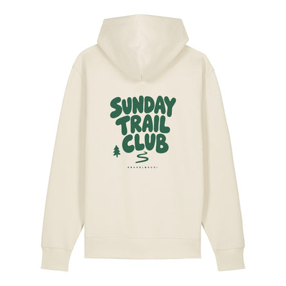 Sunday Trail Club Hoodie Beige, Rückendruck