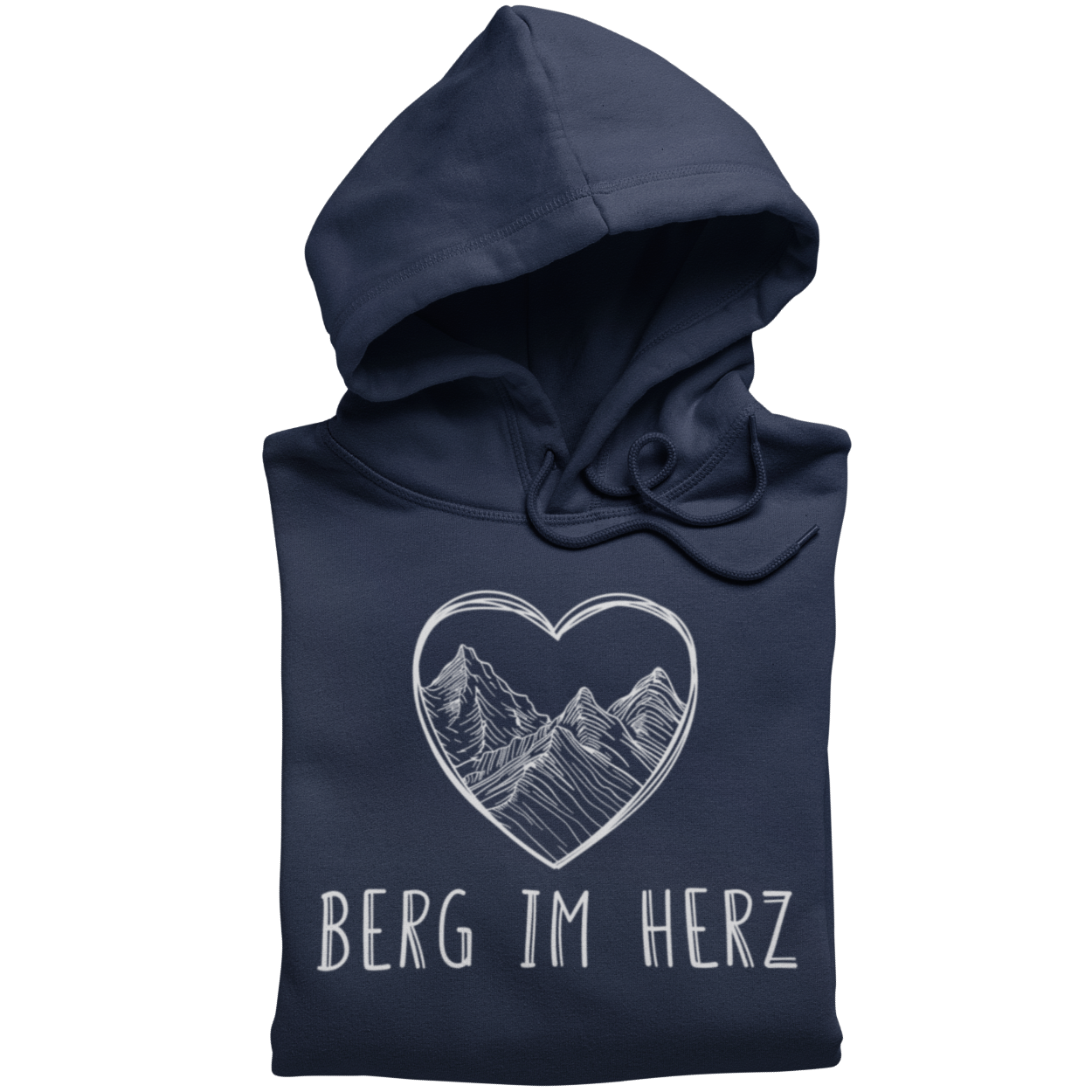 Berg im Herz Hoodie Unisex