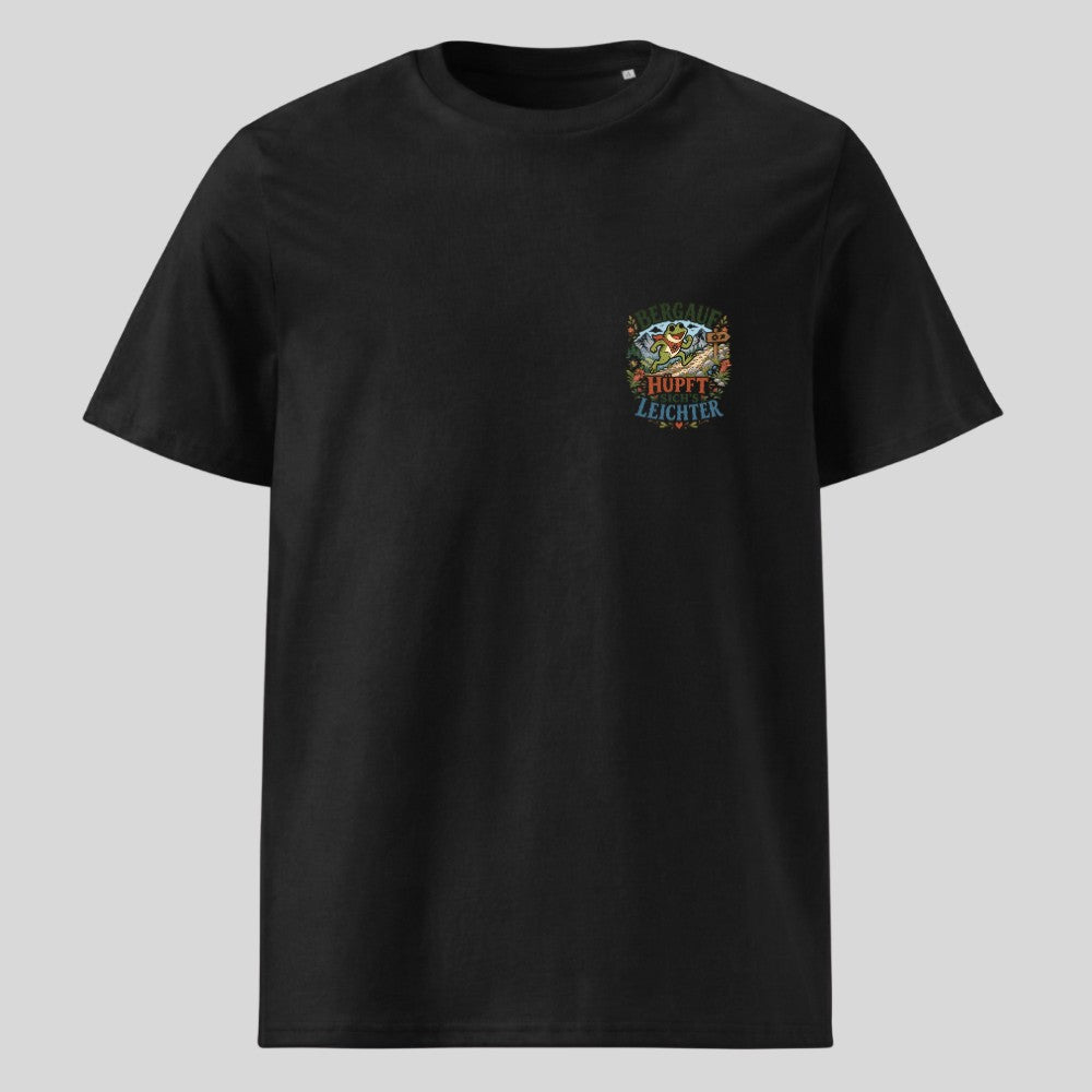 Bergauf hüpft sich's leichter Unisex T-Shirt