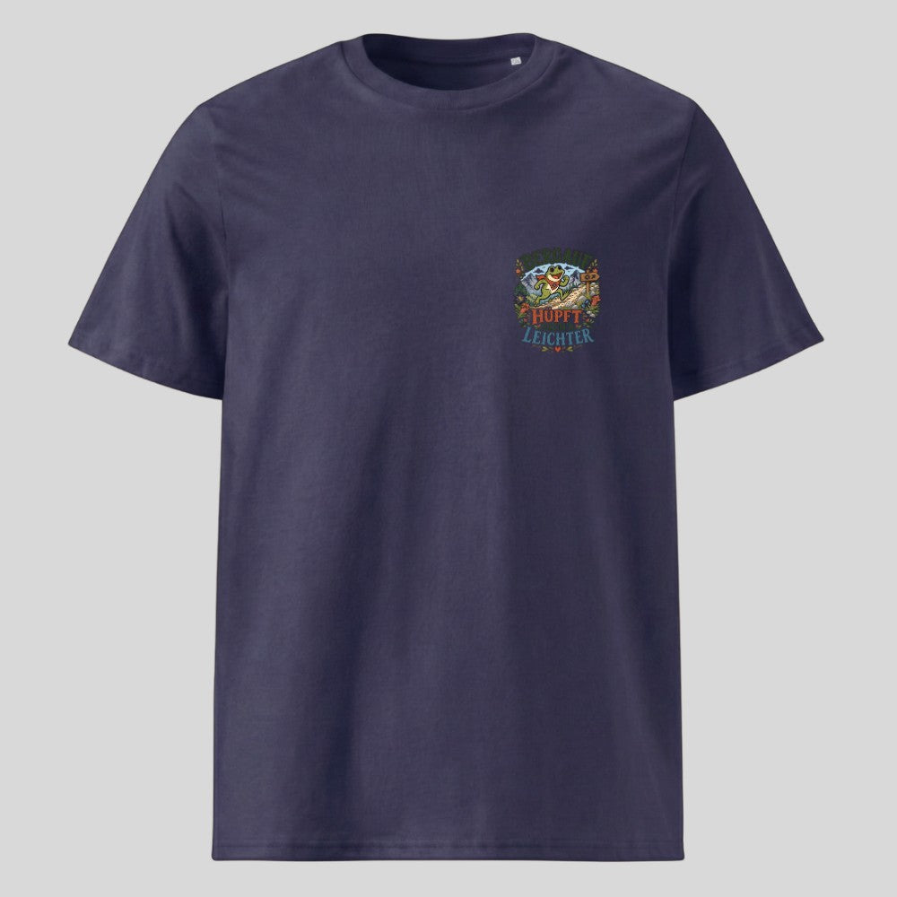 Bergauf hüpft sich's leichter Unisex T-Shirt