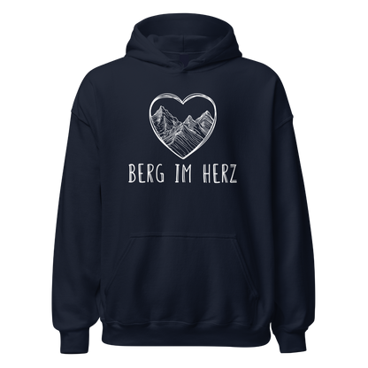 Berg im Herz Hoodie Unisex