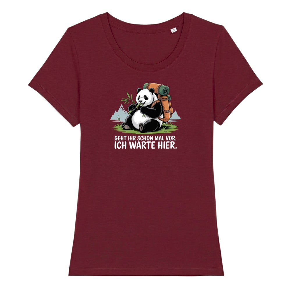 Geht schon mal vor Panda Frauenshirt