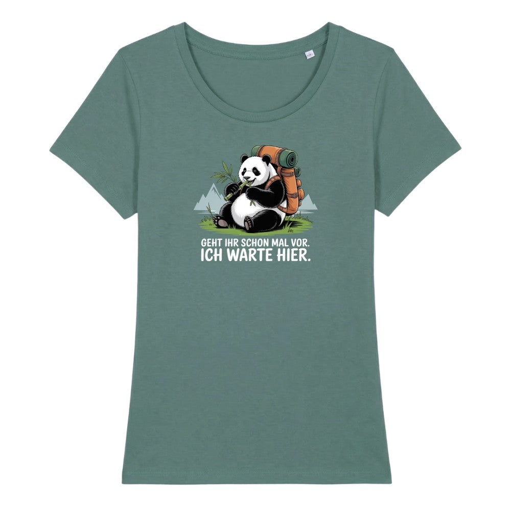 Geht schon mal vor Panda Frauenshirt