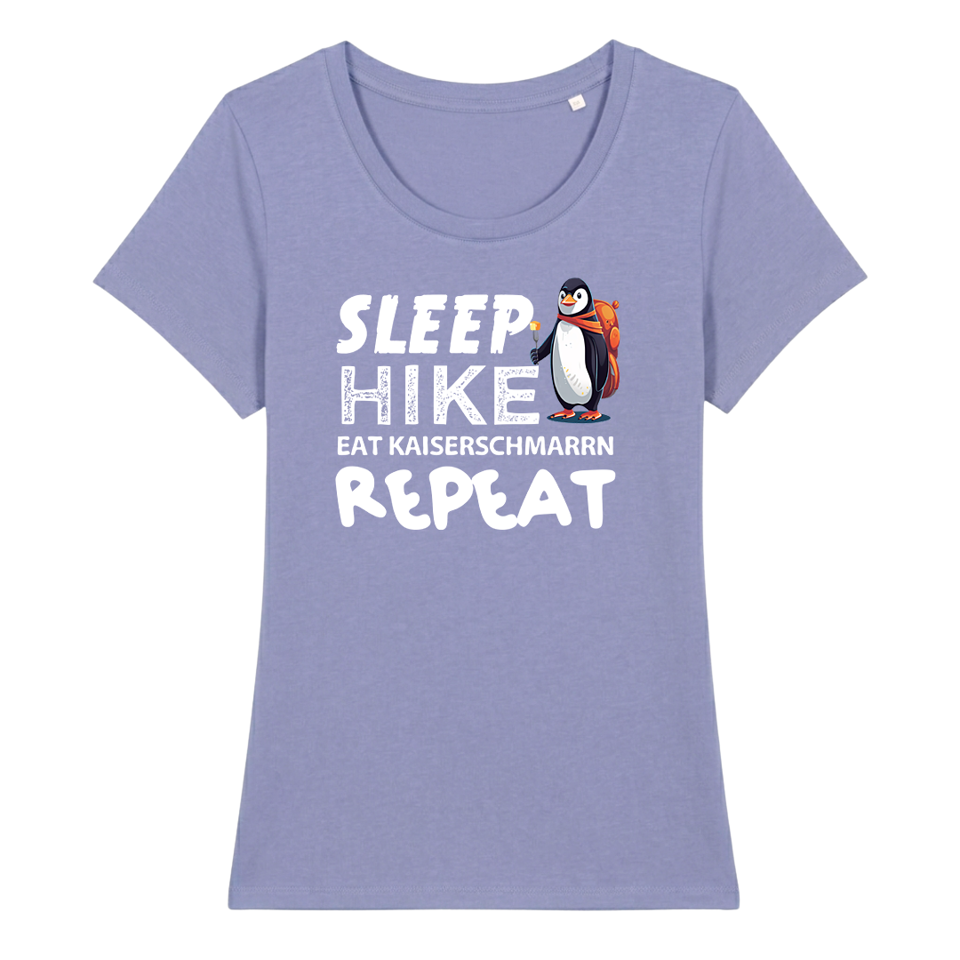 Routine Frauen Shirt mit Berg-Spruch, weitere Ansicht