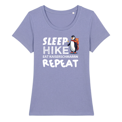 Repeat Frauen Shirt mit Wander-Spruch, weitere Ansicht