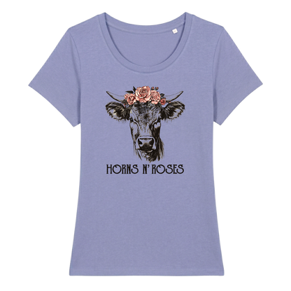 Horns N´Roses Frauen Shirt mit Rock-Berg-Motiv, weitere Ansicht