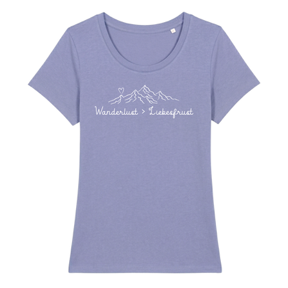 Wanderlust Frauen Shirt mit Wander-Spruch, weitere Ansicht