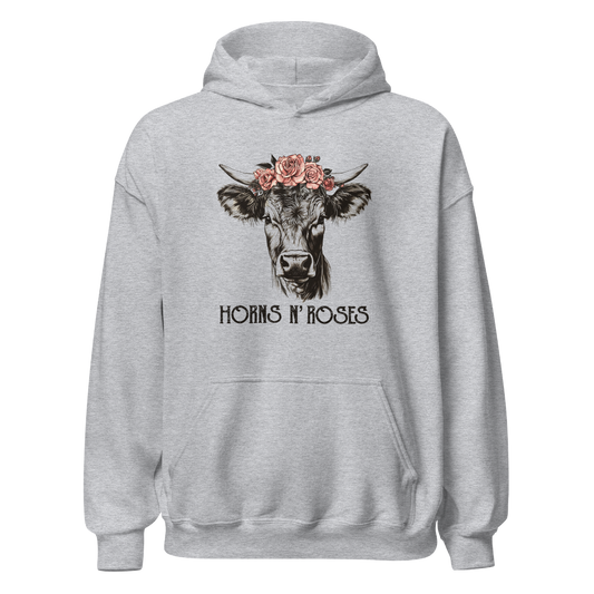 Horns N´Roses Hoodie Unisex