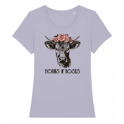 Horns N´Roses Premium T-Shirt Damen