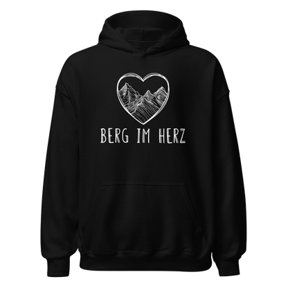 Berg im Herz Hoodie Unisex