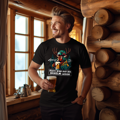 Skihelm Premium T-Shirt Unisex