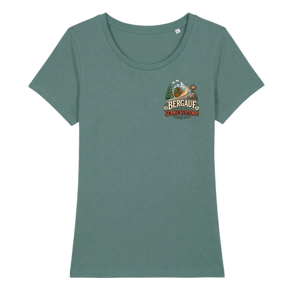 Bergauf im Schneckentempo Frauenshirt