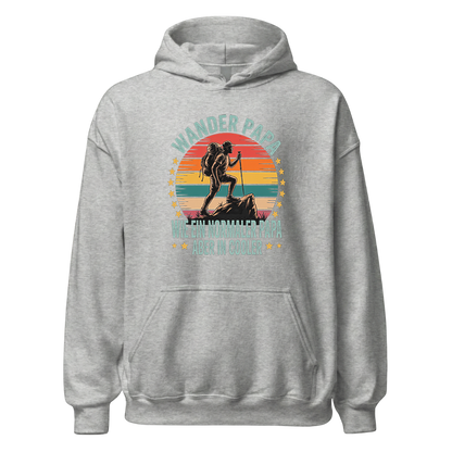 Wanderpapa Hoodie Unisex mit Wander-Motiv, Farbvariante