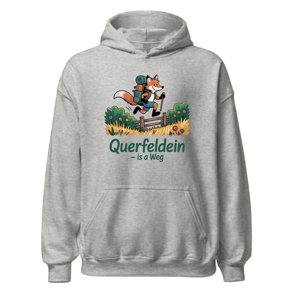 Querfeldein Fuchs Hoodie Unisex mit Fuchs-Motiv, Farbvariante