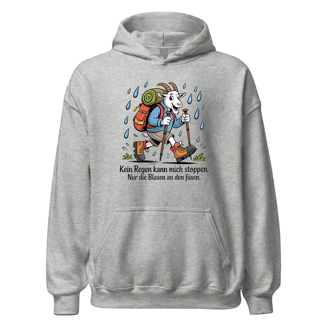 Kein Regen kann mich stoppen Hoodie Unisex mit Spruch, Farbvariante