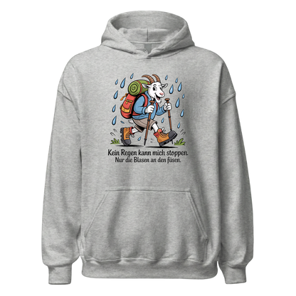 Kein Regen kann mich stoppen Hoodie Unisex mit Spruch, Farbvariante
