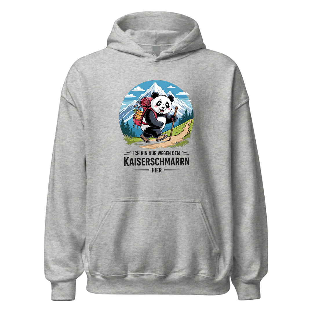 Kaiserschmarrn Panda Hoodie Unisex mit Panda-Motiv, Farbvariante