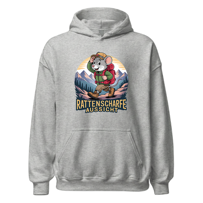 Rattenscharfe Aussicht Hoodie Unisex mit Berg-Motiv, Farbvariante