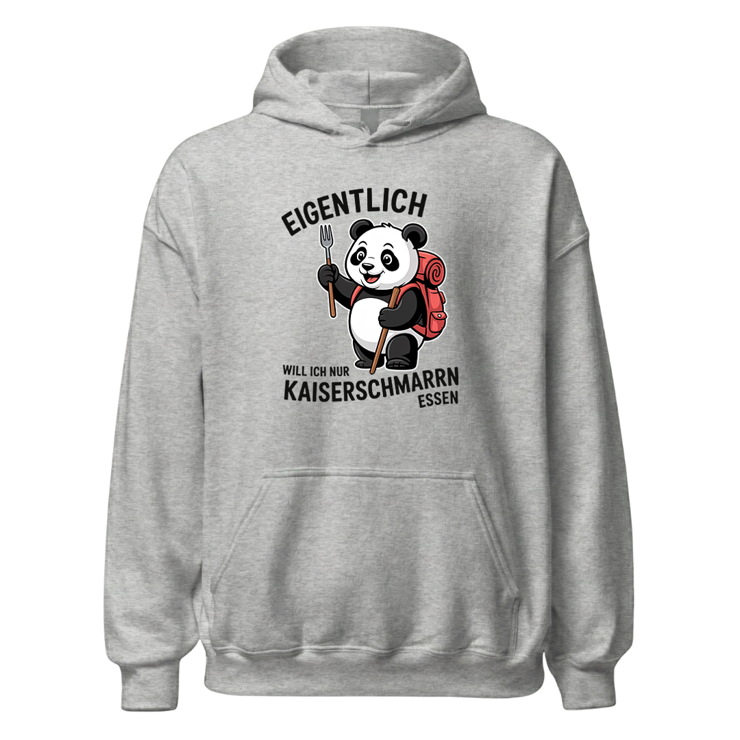 Ich will nur Kaiserschmarrn essen Hoodie Unisex mit Spruch, Farbvariante