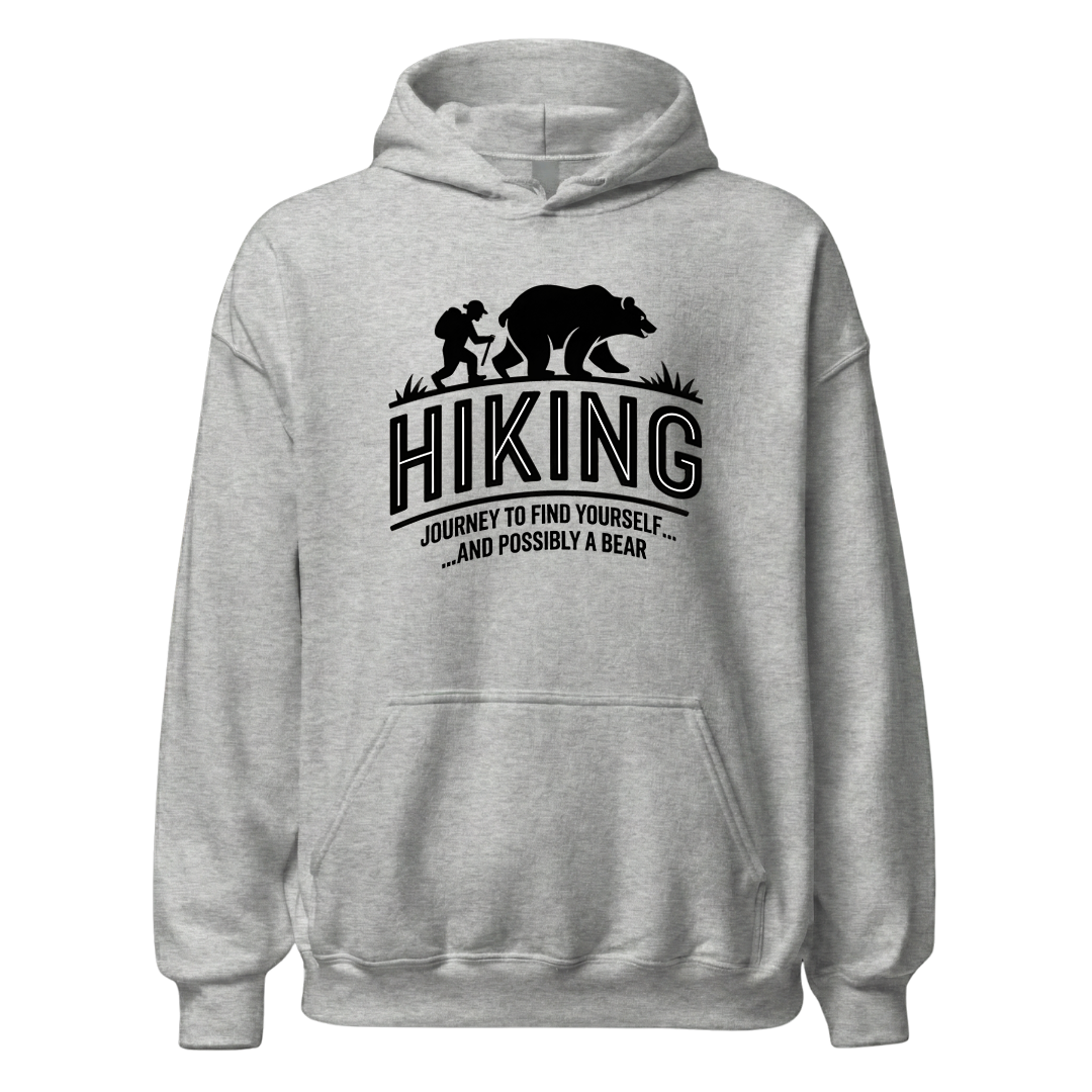 Hiking Journey Hoodie Unisex mit Wander-Motiv, Farbvariante