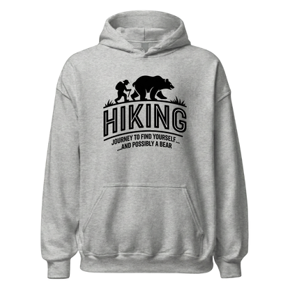Hiking Journey Hoodie Unisex mit Wander-Motiv, Farbvariante