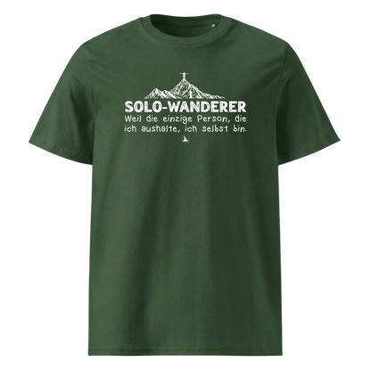 Solo T-Shirt mit Berg-Spruch, Detailansicht