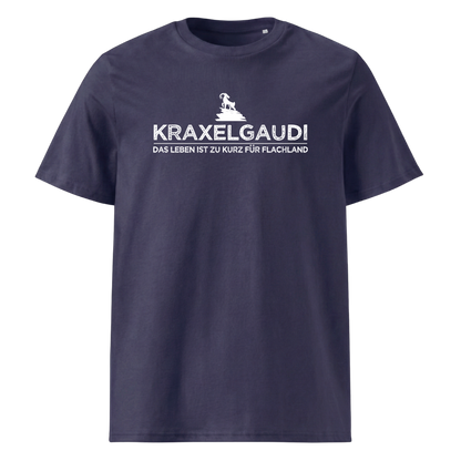 Kraxelgaudi T-Shirt Unisex mit Berg-Logo, weitere Ansicht