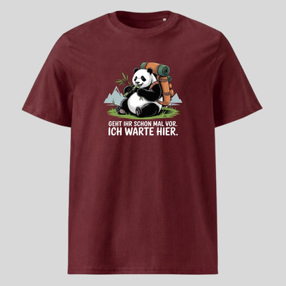 Geht schon mal vor Panda Unisex T-Shirt