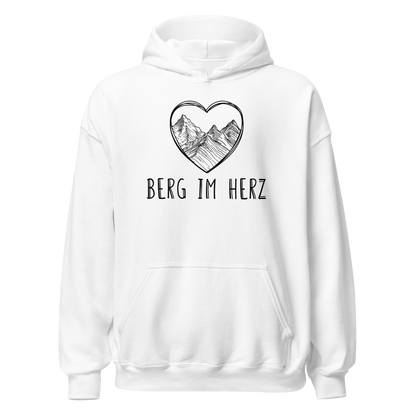 Berg im Herz Hoodie Unisex