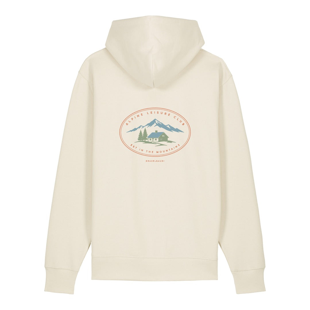 Alpine Leisure Club Hoodie Beige, Rückendruck
